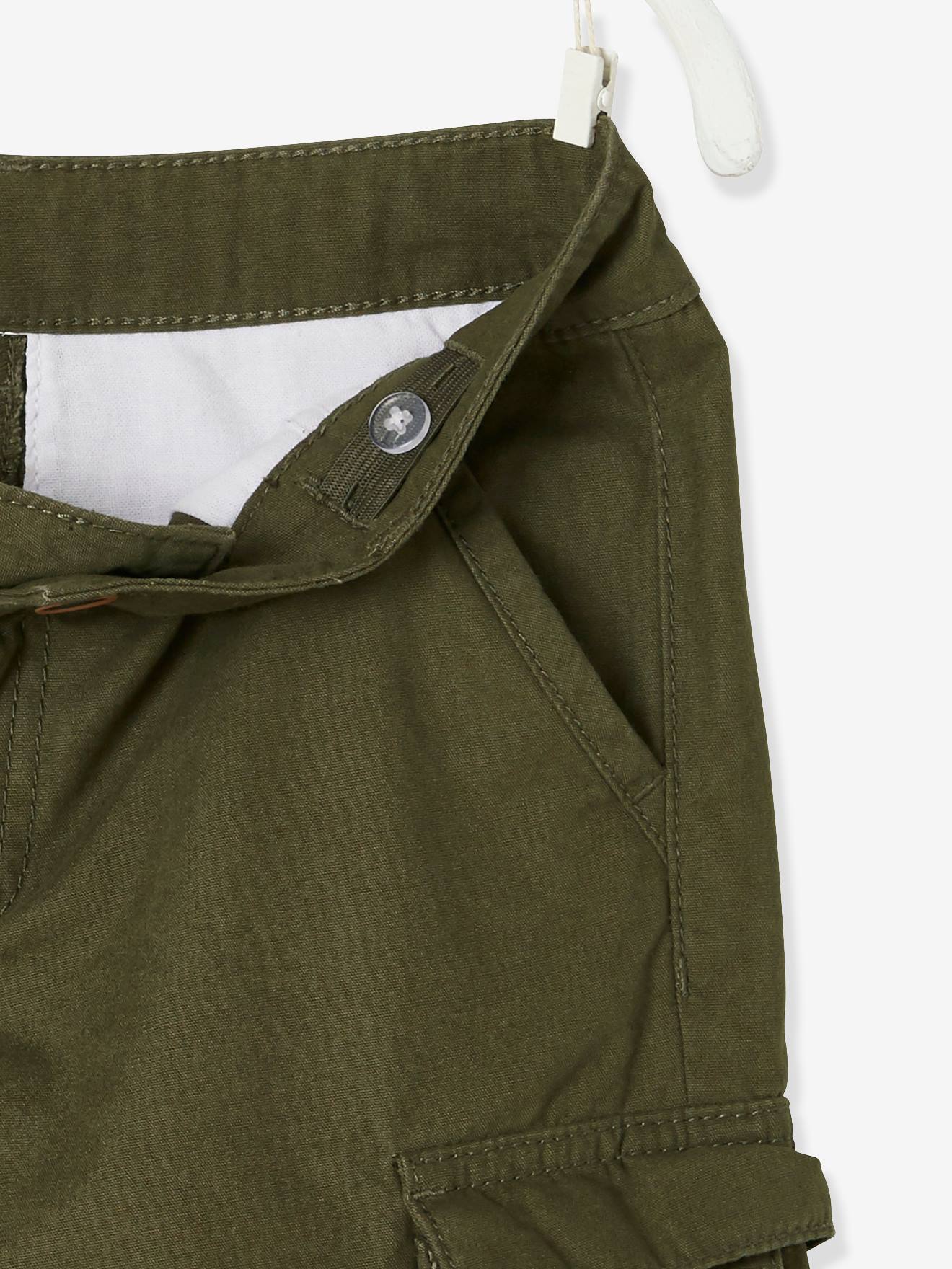 Bermuda esprit battle garçon kaki foncé