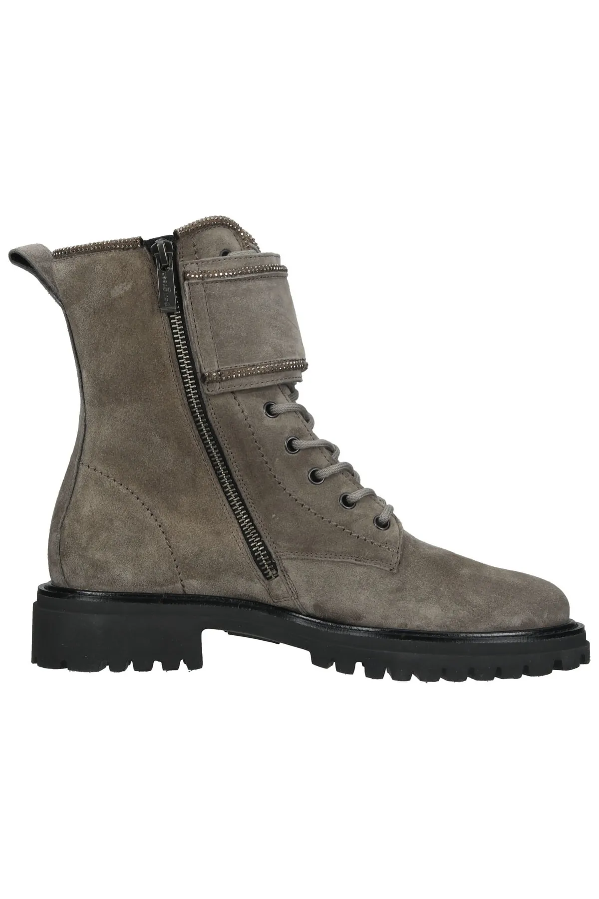 Paul Green  Stiefelette - Grau - Blockabsatz