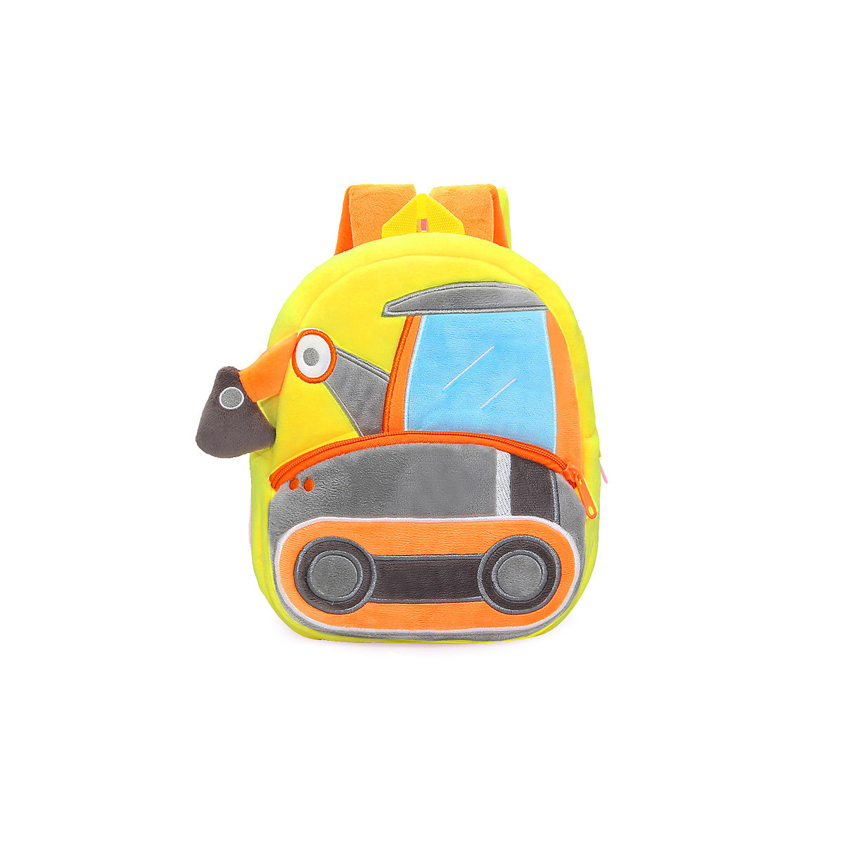 Plüschrucksack für Kinder Niedlicher Cartoon-Kinderrucksack der Engineering Vehicle-Serie