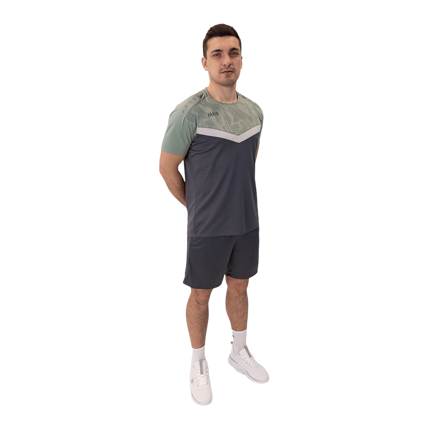 JAKO Icon T-Shirt Grau Grün F852