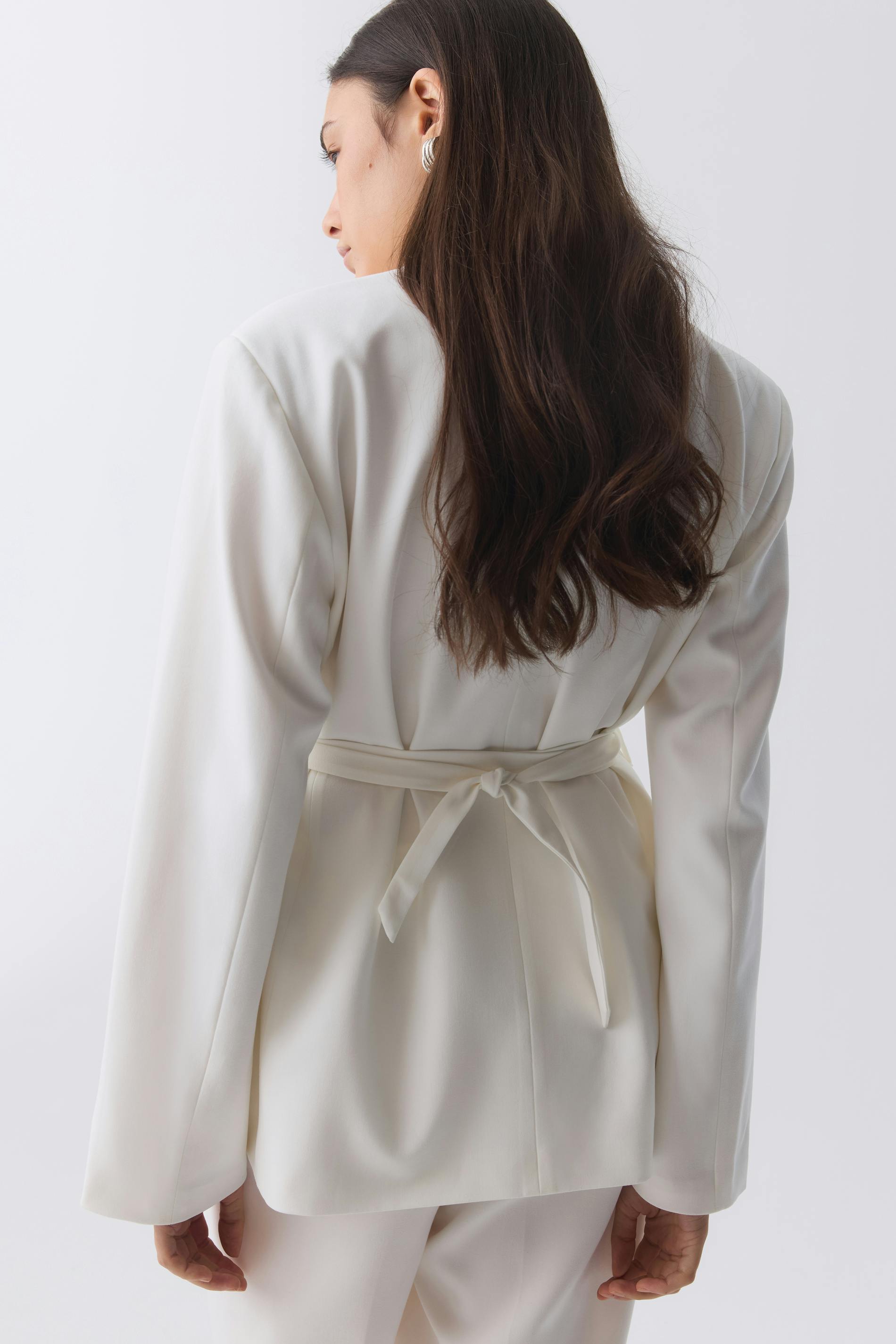 Belted blazer
