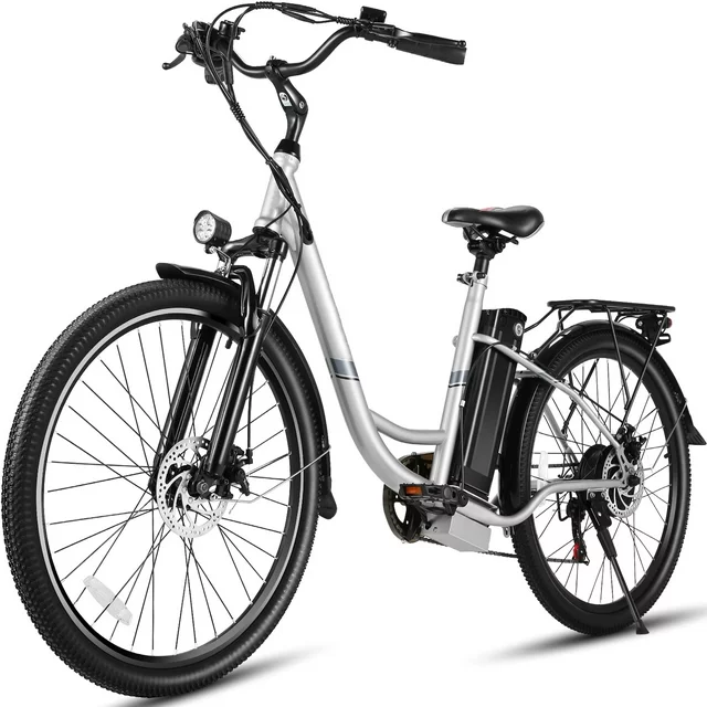 Gocio 500W Electric Bike for Adults, 26 Electric Hybrid Bicycle City Ebike, E Bike with 48V 7.8Ah Battery