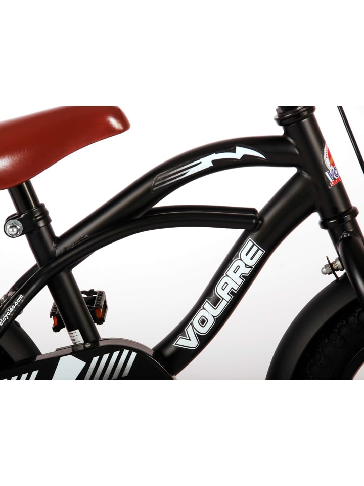 Volare Kinderfahrrad Black Cruiser für Jungen 12 Zoll Kinderrad in schwarz 3 Jahre günstig kaufen onesize