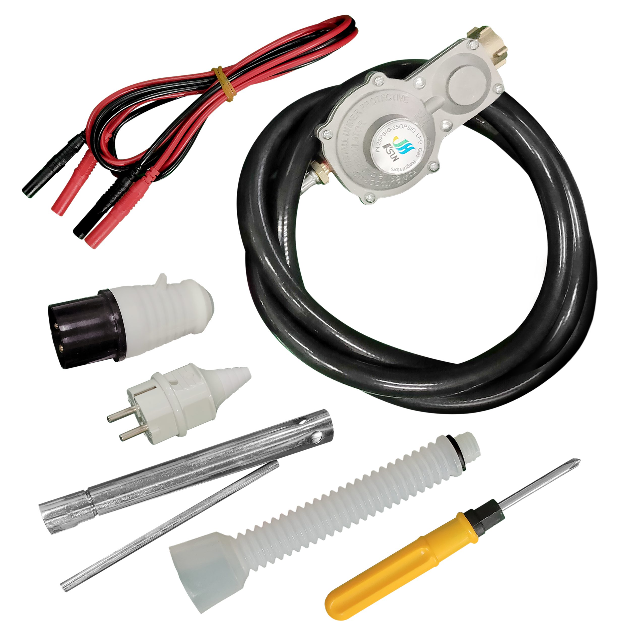 Könner & Söhnen Stromerzeuger KS 5500iEG S, 5,50 in kW, (Schallgedämmtes Gehäuse (66 dB Lpa 7 m), ECO-Modus, 1-tlg., Schuko-Steckdose 230 V, CEE-Steckdose 230V 32A), Kurzschluss- und Überlastschutz, Abgasnorm EURO V