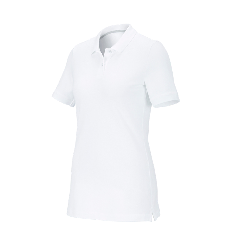 e.s. Piqué-Polo cotton stretch, Damen