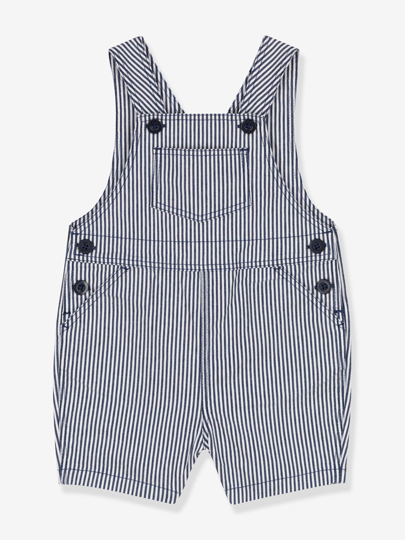 Salopette courte PETIT BATEAU bleu