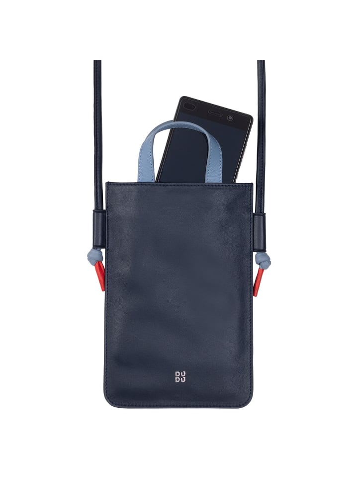 DuDu Faro Handytasche Leder 13 cm in navy günstig kaufen onesize