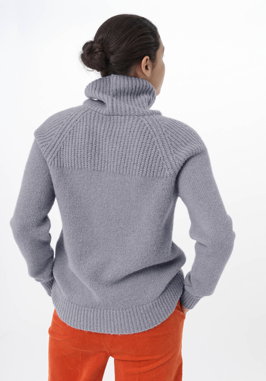 Pullover aus Alpaka mit Seide und Mohair