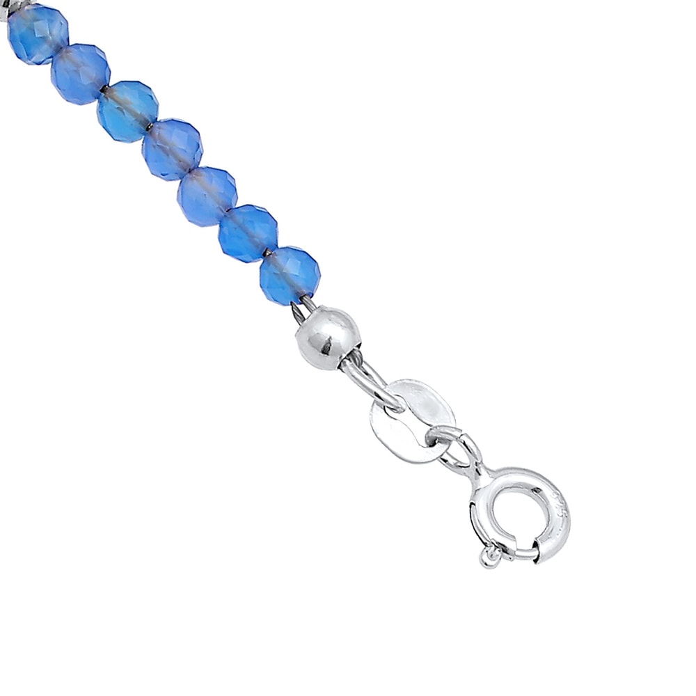 Elli Elli Bracelet de Cheville Femmes bracelet de cheville été plage avec agate perles Bijoux