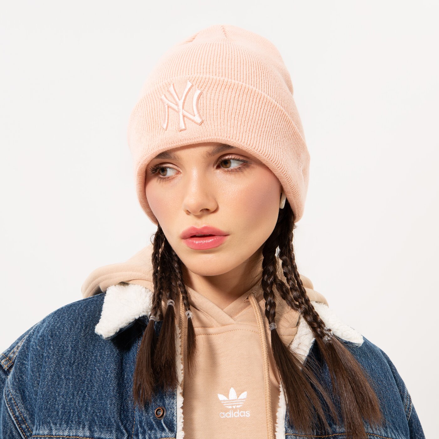 NEW ERA MÜTZE WMNS LE BEANIE NYY PNK NEW YORK YANKEES BSKBSK Rosa