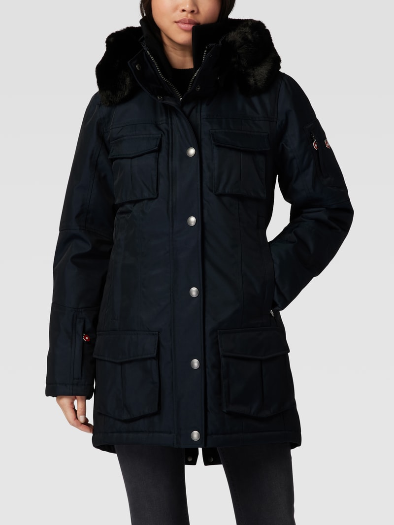 Funktionsjacke mit Label-Patch Modell 'Schneezauber' in marineblau