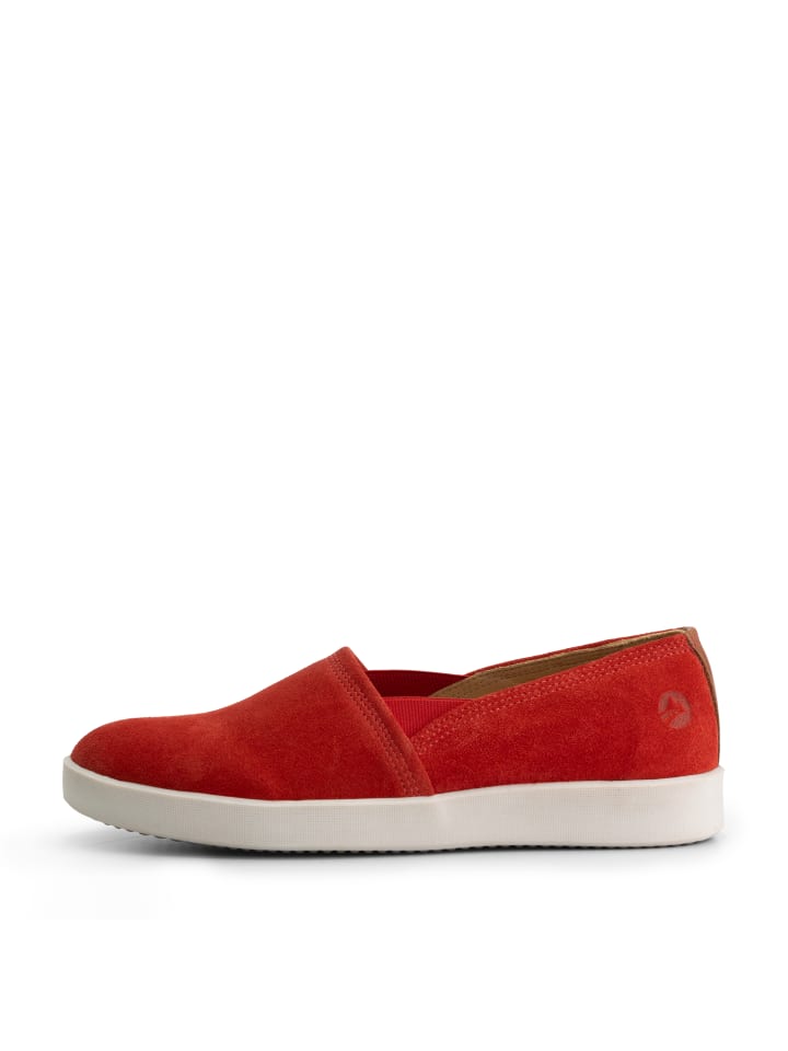 TRAVELIN' Tours Suede in rot günstig kaufen
