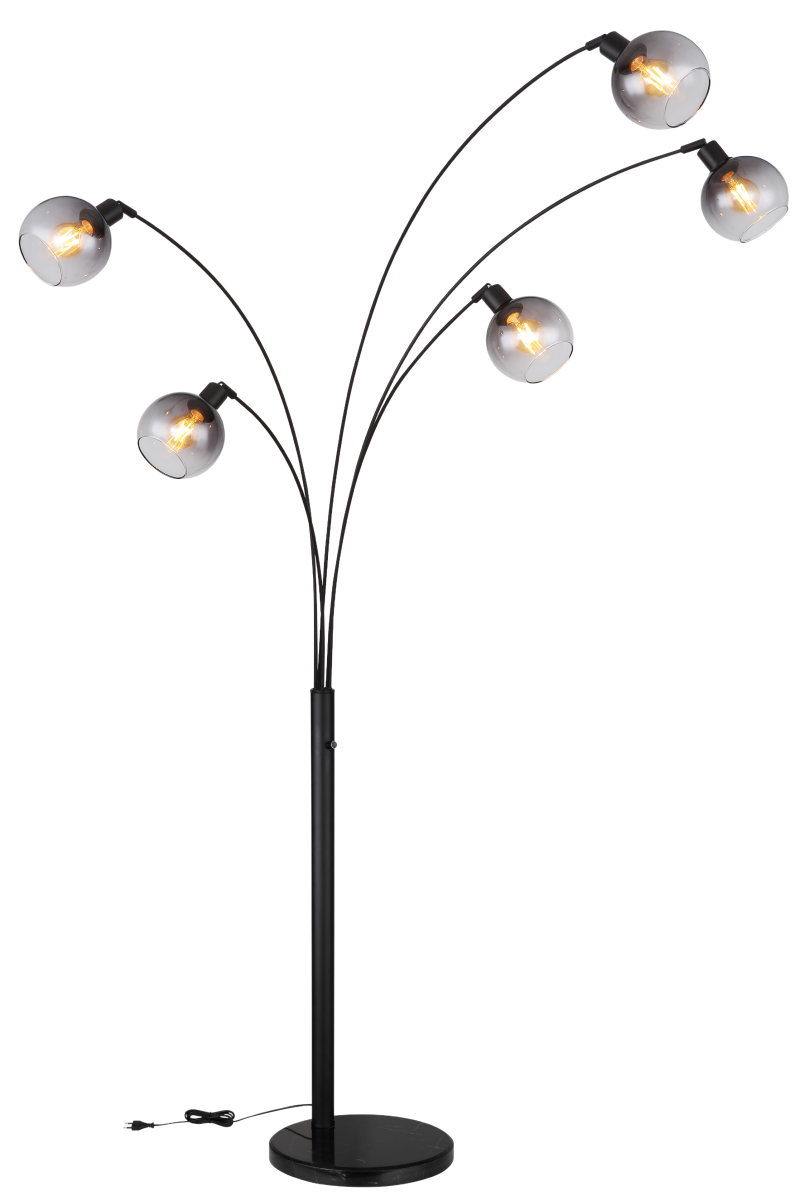 Globo 5-flg Bogenleuchte Seymour