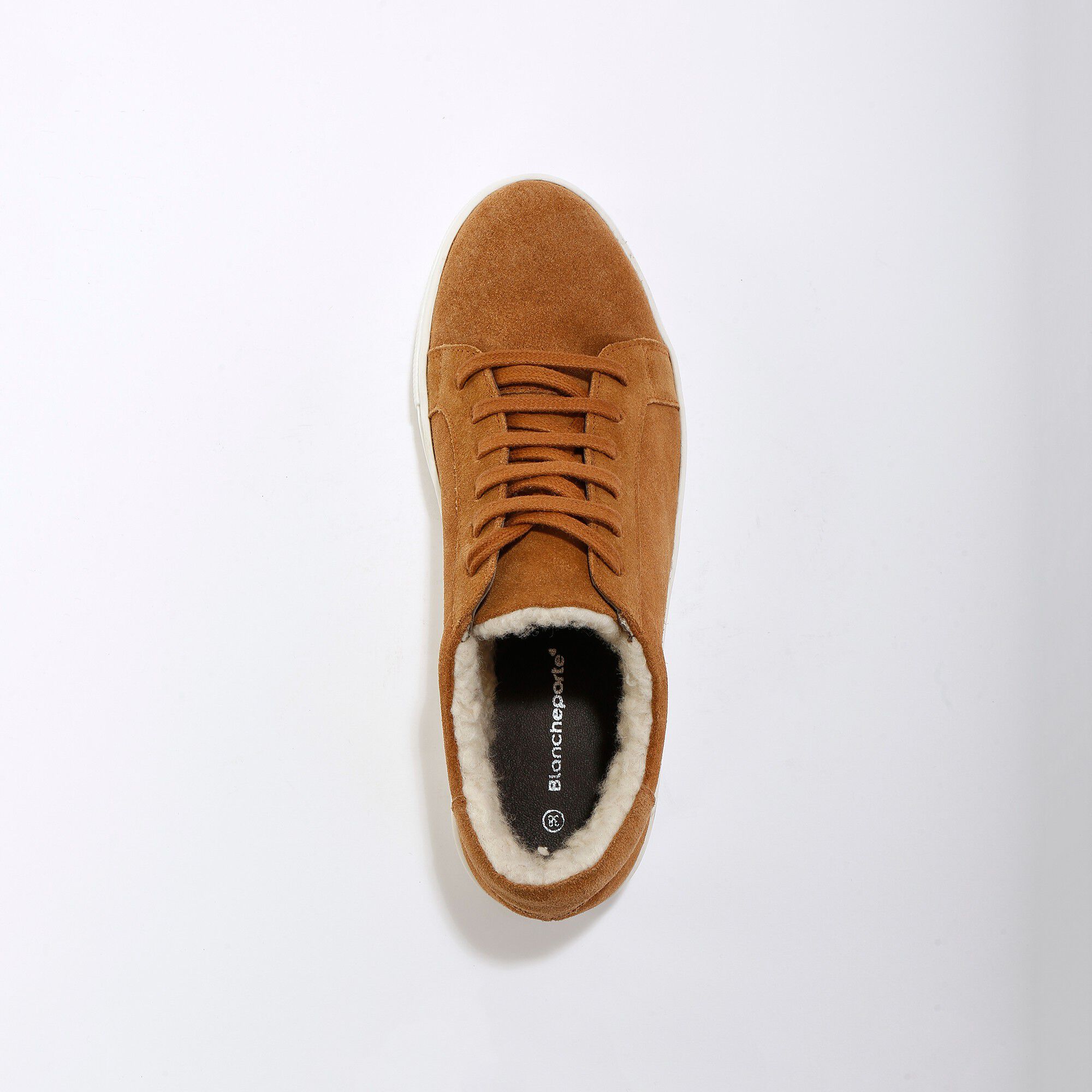 Tennis croûte de cuir, fourrées