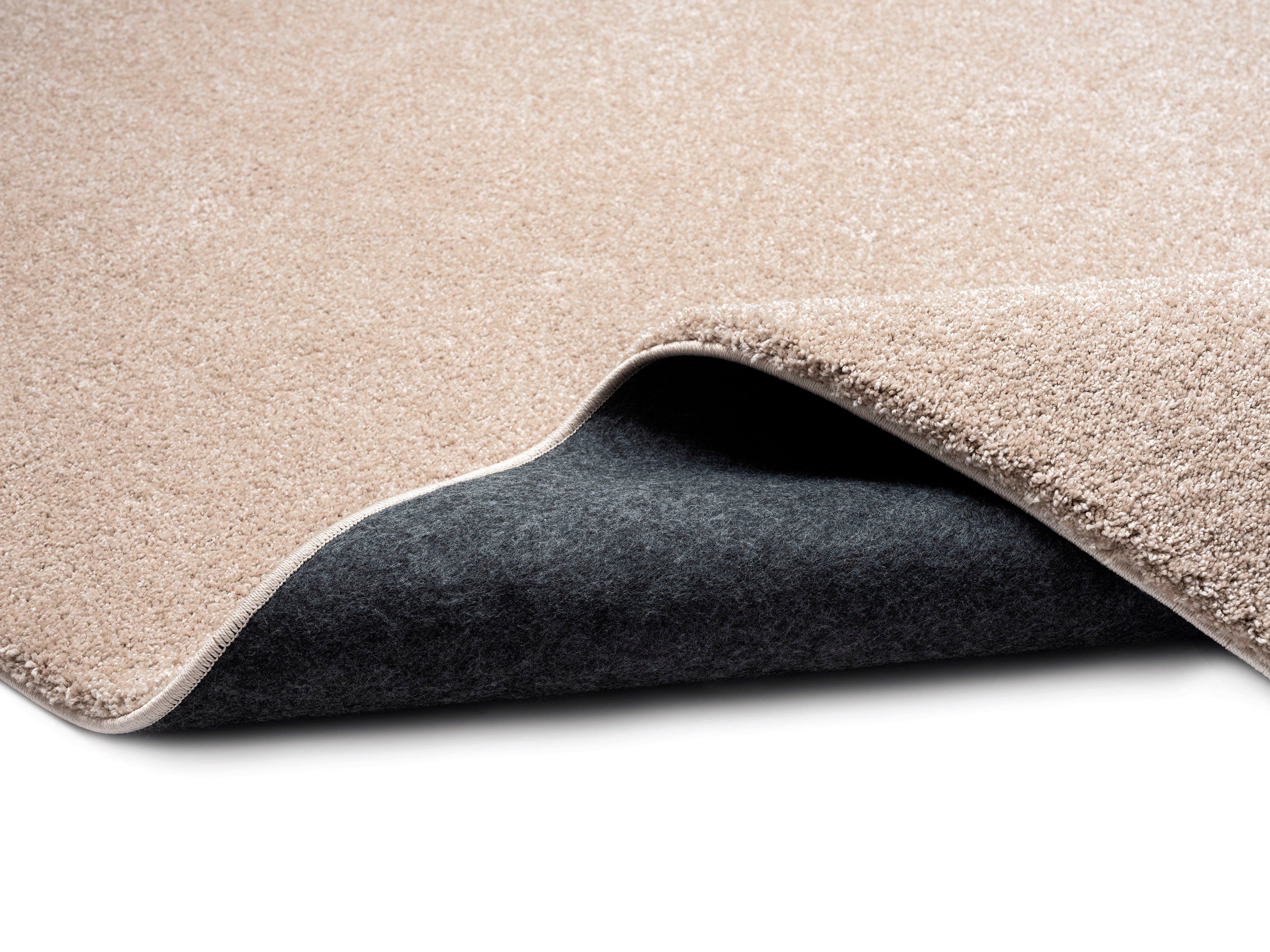 Hochflor-Teppich Forest 340, merinos, rechteckig, Höhe: 25 mm, Shaggy, uni meliert, sehr dicht und weich, Wohnzimmer