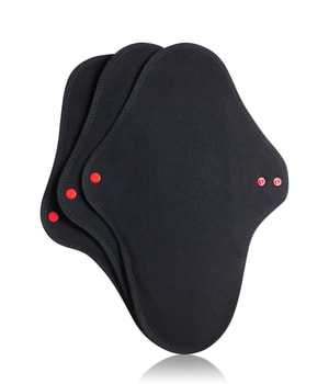 Lunette Reusable Pad maxi - schwarz Periodenunterwäsche-3 Stk