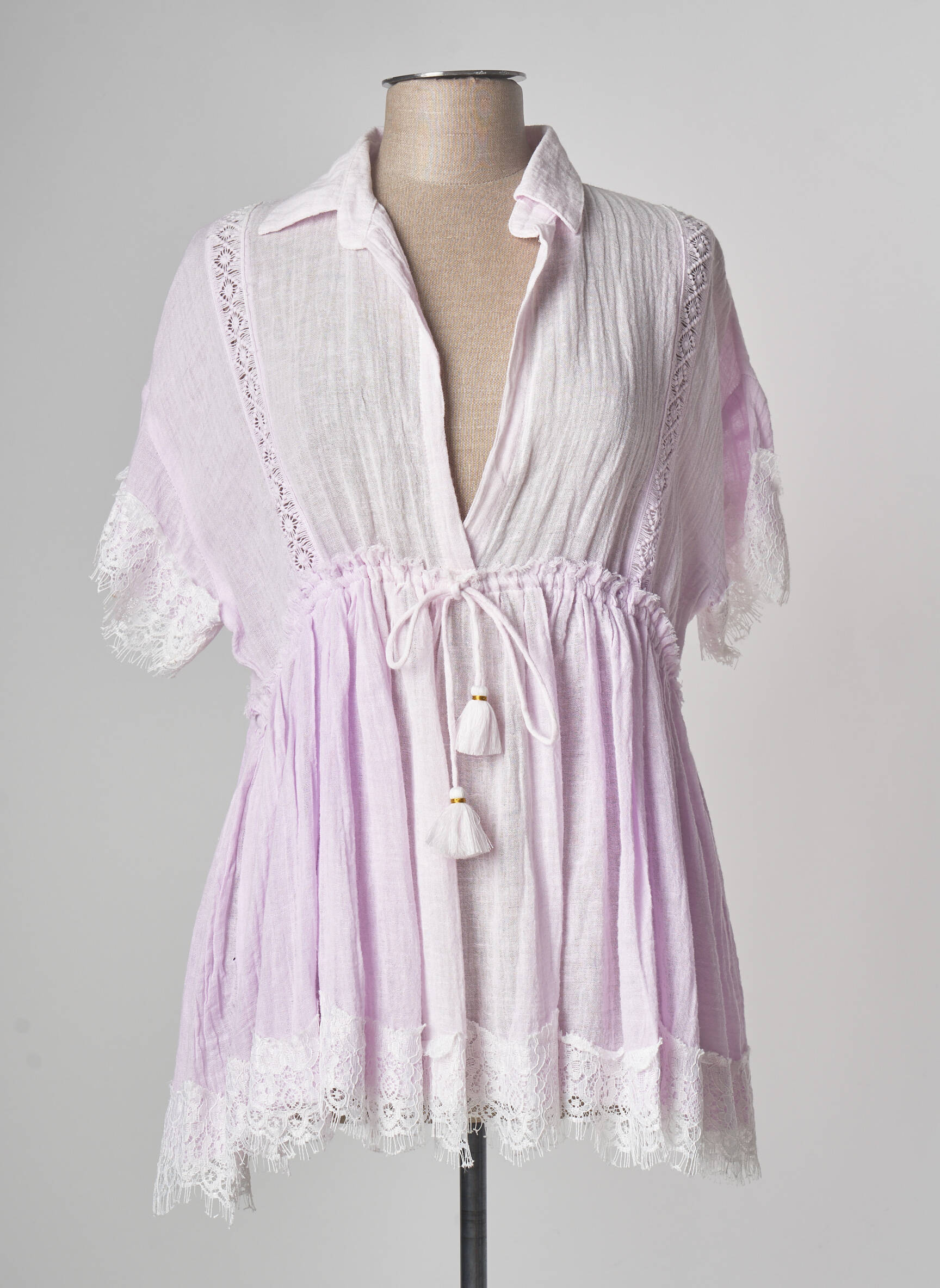 Les Neo Bourgeoises Tuniquemanchecourte Femme couleur violet