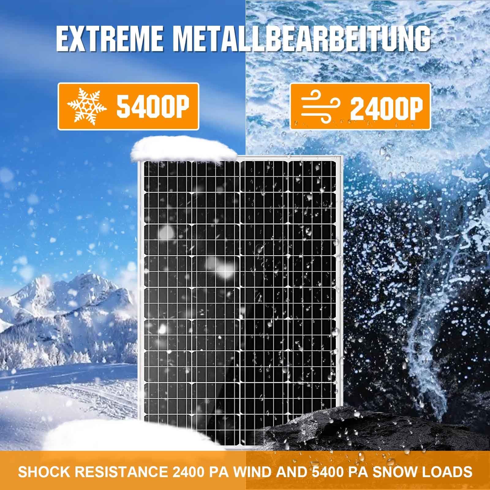 GLIESE Solaranlage 150W 12V Mono Solarmodul für Wohnmobile Boot