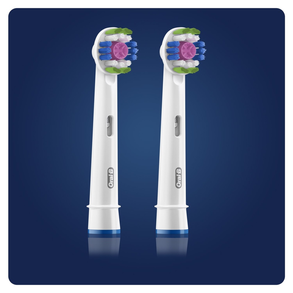oral-b Oral-B 3D White Brossette Avec CleanMaximiser, 2 Brossettes De Rechange