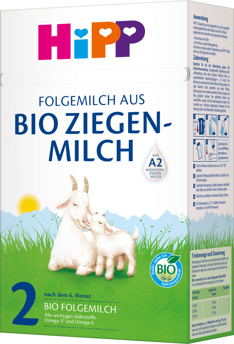 Folgemilch 2 aus Ziegenmilch ab dem 7. Monat, 400 g