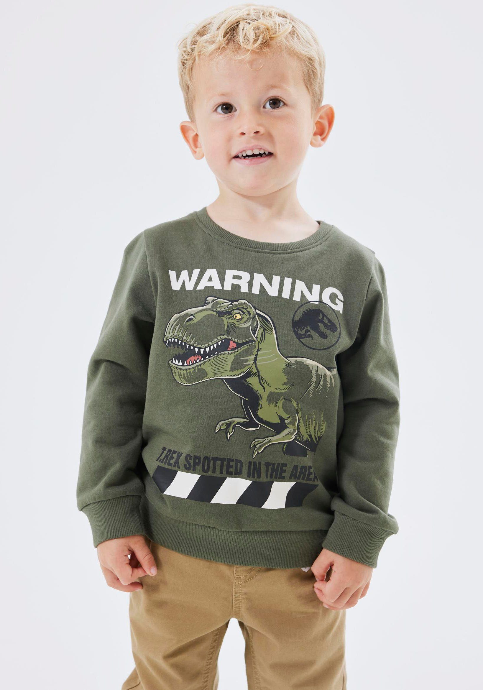 Name It Sweatshirt NMMNAT JURASSIC SWEAT BRU NOOS SKY
