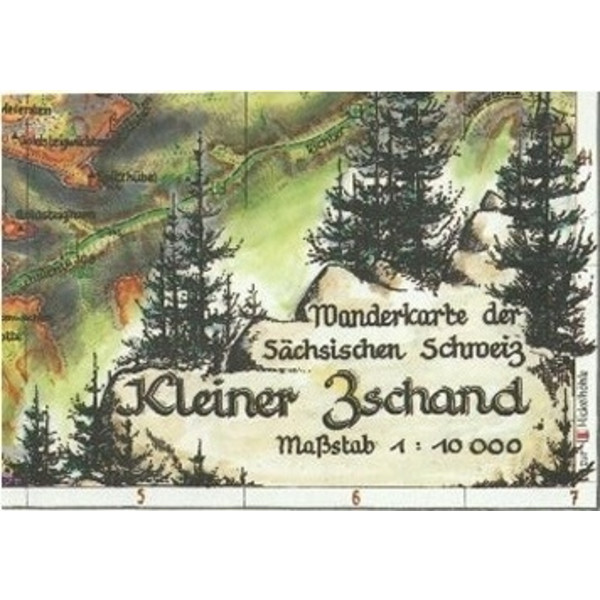Kleiner Zschand  1 : 10 000 - Wanderkarte
