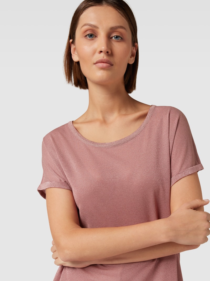 T-Shirt aus Viskose-Mix Modell 'KAY TEE' in altrosa