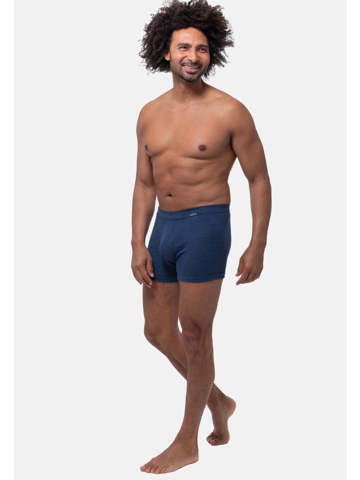 Ammann Retro Short / Pant Jeans Feinripp in Blau günstig kaufen
