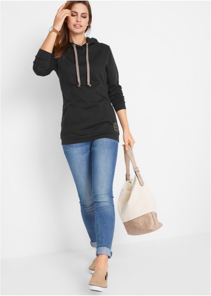 Longkapuzensweatshirt, Langarm
