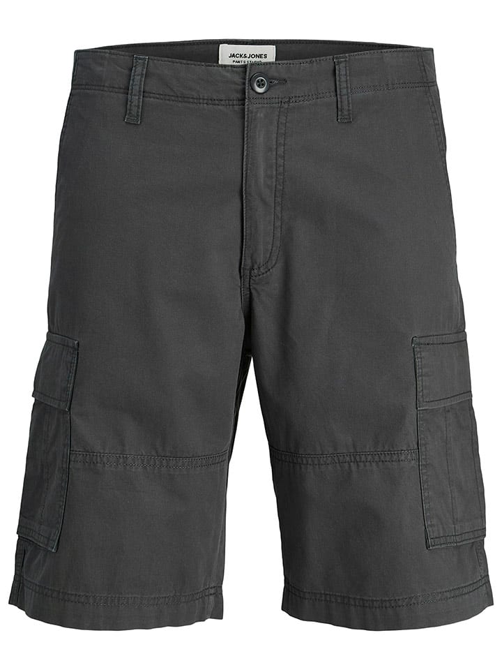 Jack & Jones Cargobermudas in Anthrazit günstig kaufen