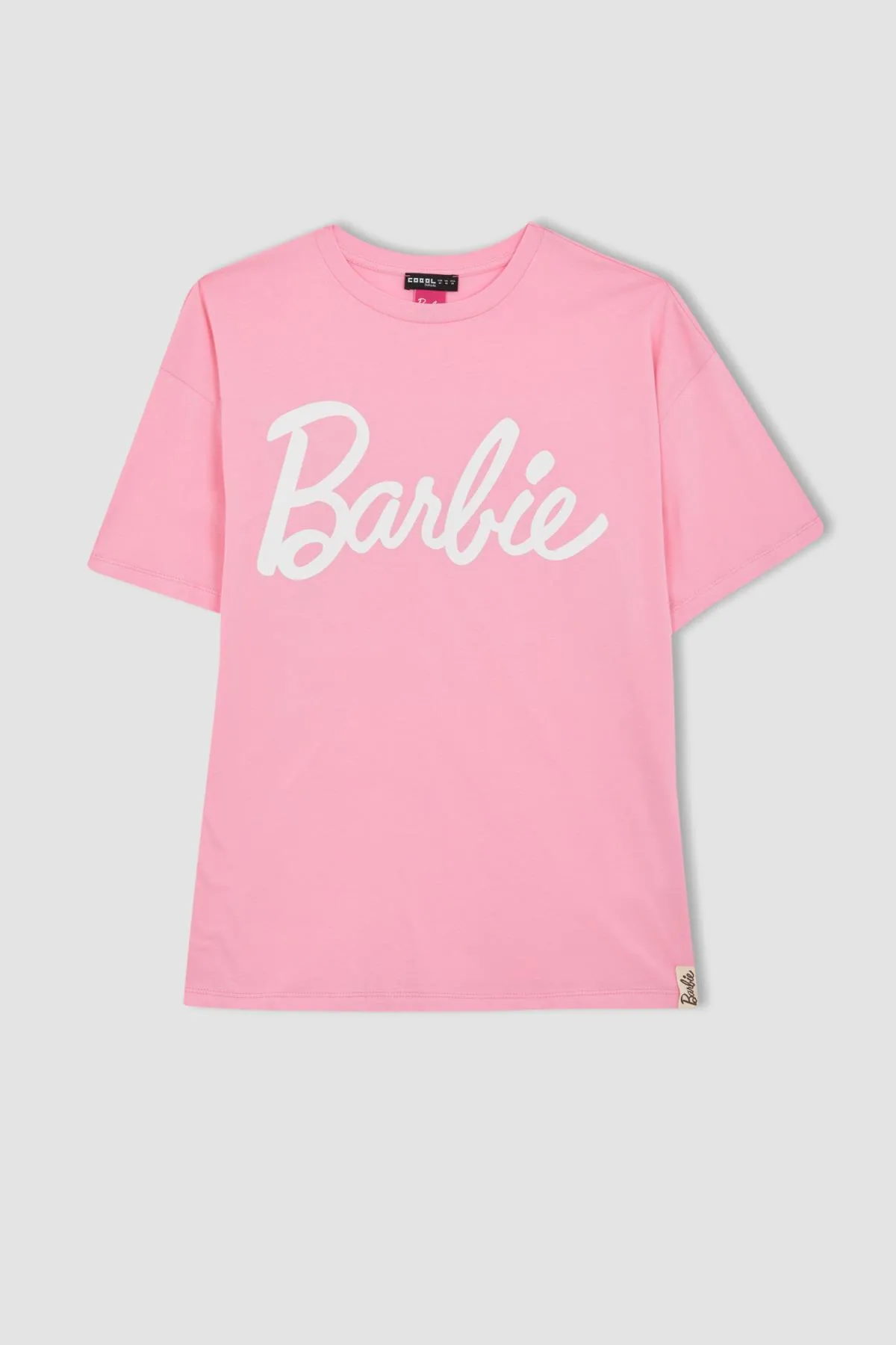 DeFacto  Cooles Barbie-T-Shirt mit Übergröße und Aufdruck, kurzärmelig, B1093ax23hs