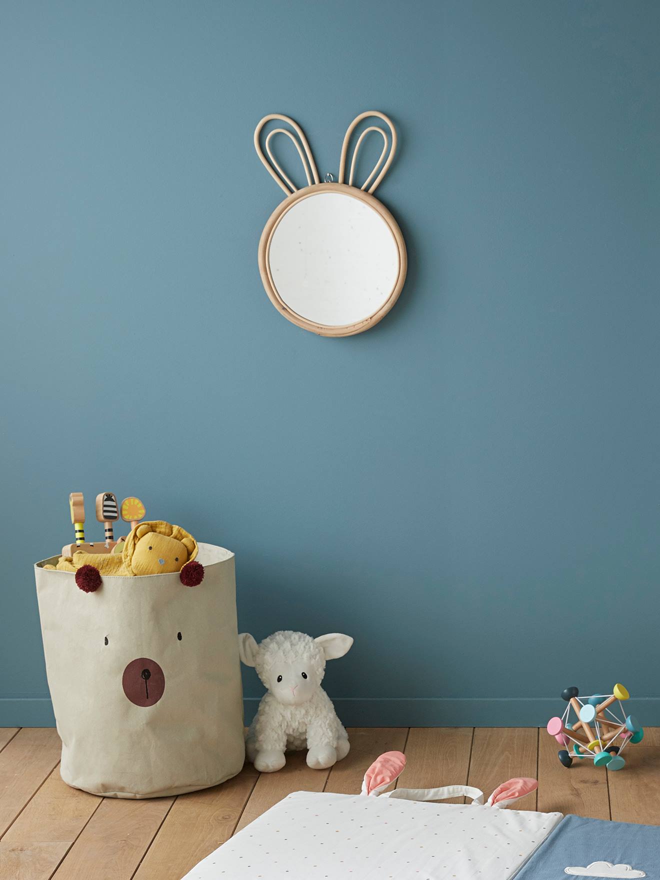 Miroir rotin Lapin rotin