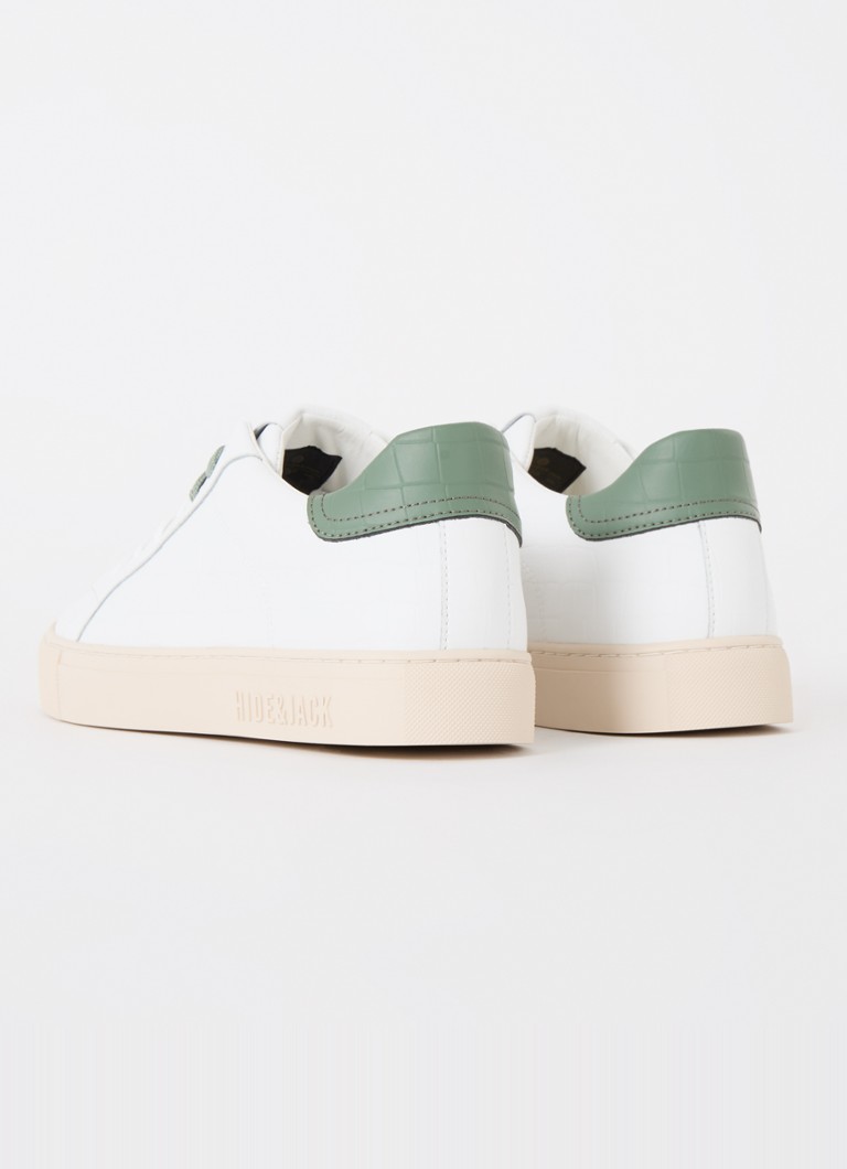Zapatillas Hide&Jack Essence Cloud de piel with crocodile effect texture.