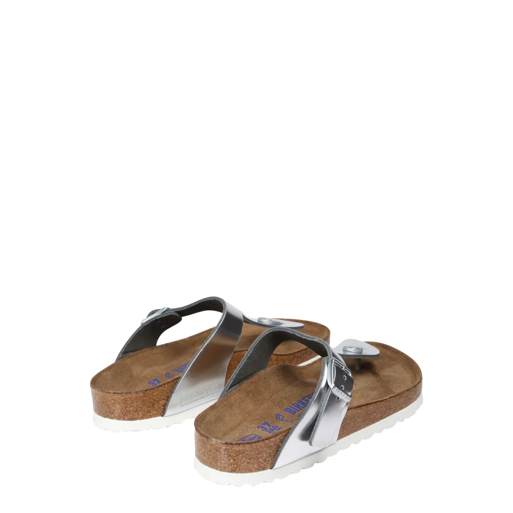 Birkenstock Gizeh NL WB Metallic 1003674 / grau