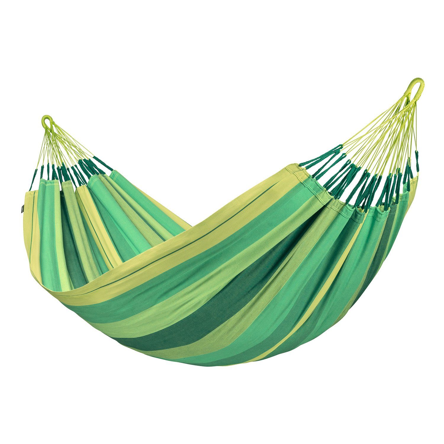 La Siesta Hängematte Doppel Hängematte Modesta Jungle grün von La Siesta Bio Baumwolle Tuchhängematte, Hochwertige Qualität