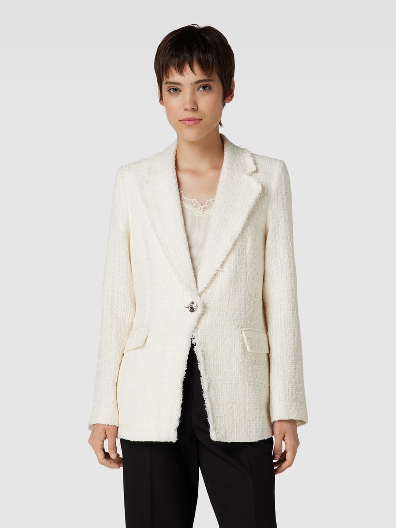 Blazer in Bouclé-Optik Modell 'QUINTIN' in sand