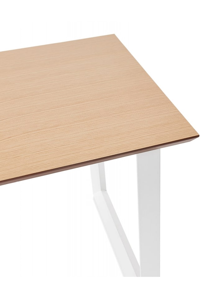 KADIMA DESIGN Schreibtisch aus Holz und Metall | Moderner Stil in Beige-Weiß günstig kaufen