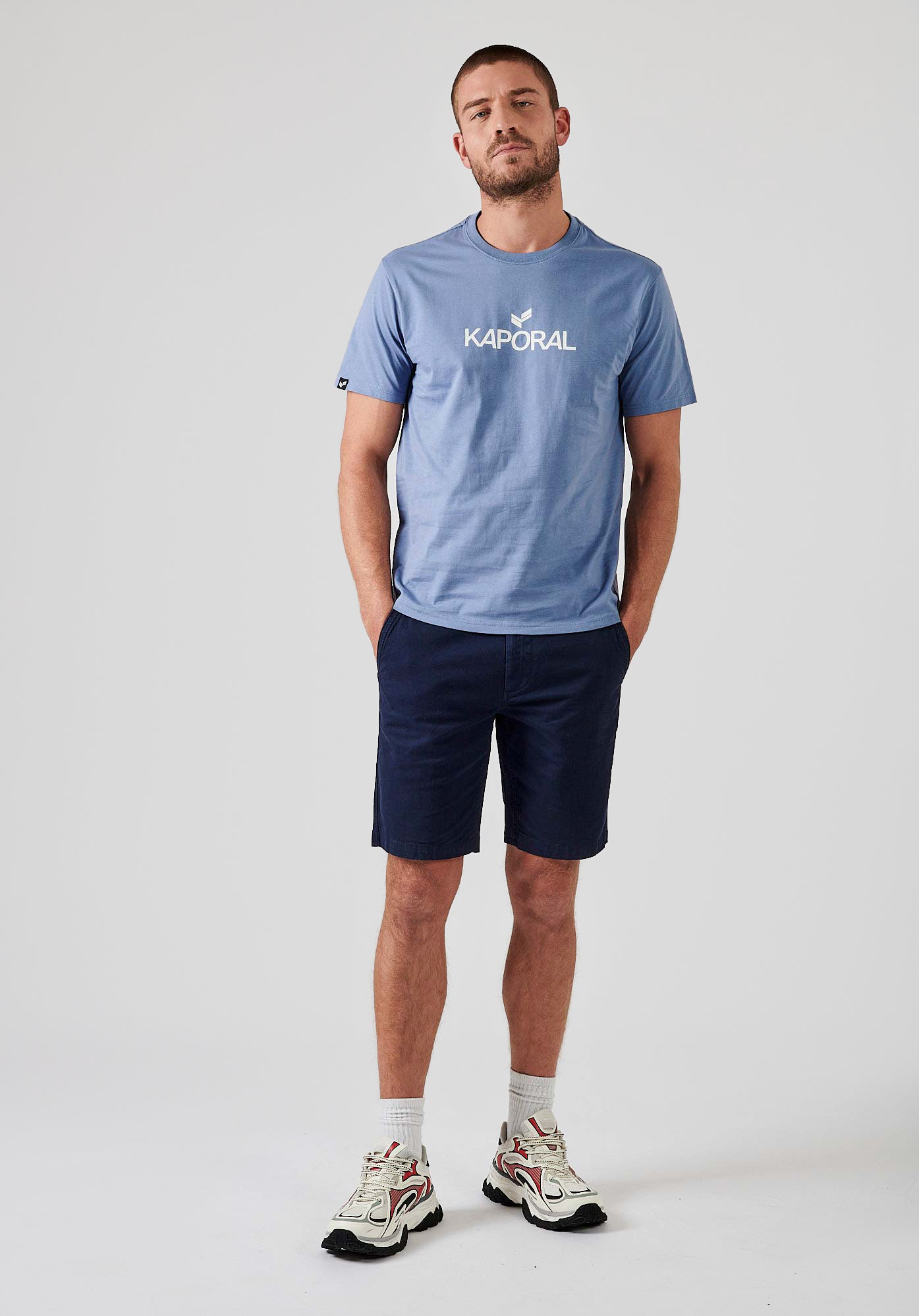 MACON  Short bleu Homme
