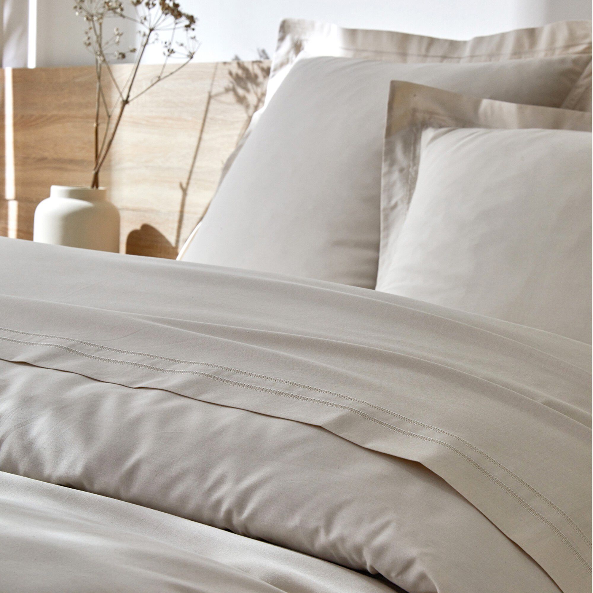 Linge de lit uni percale