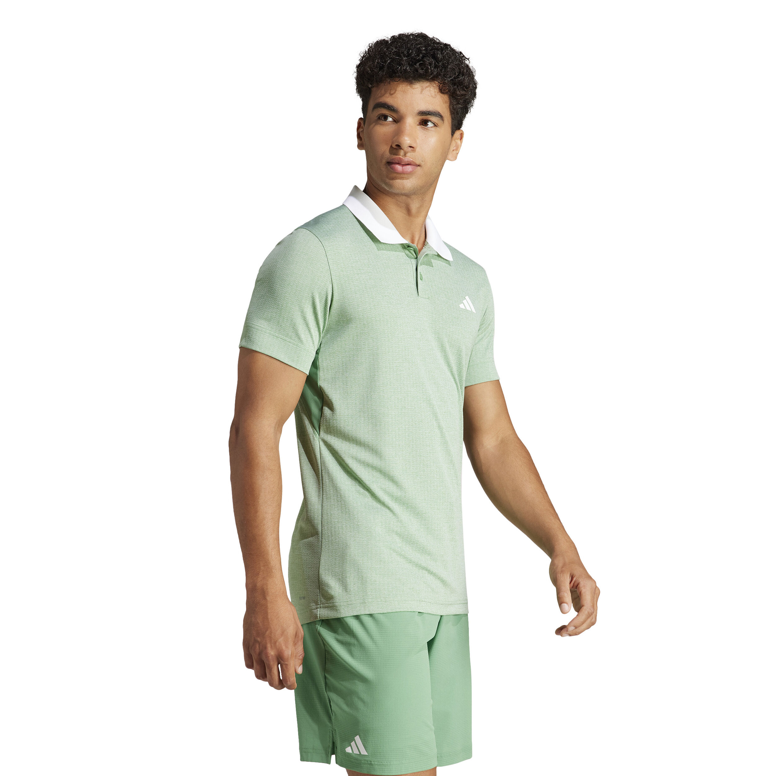 Freelift Polo Herren - Hellgrün, Weiß