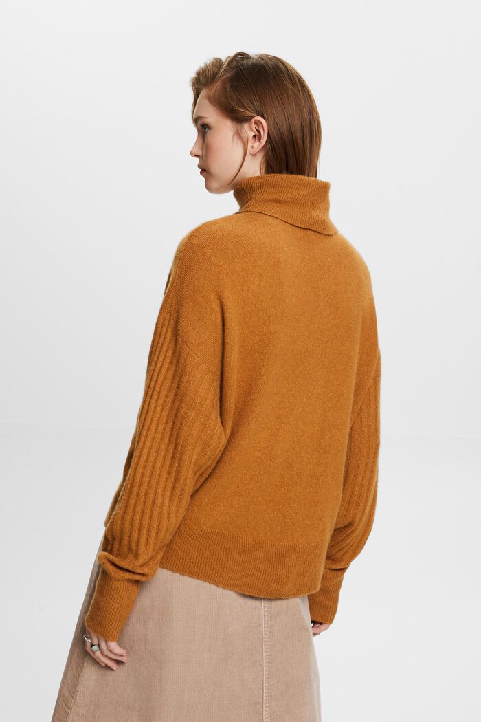 Rollkragenpullover aus Wollmix