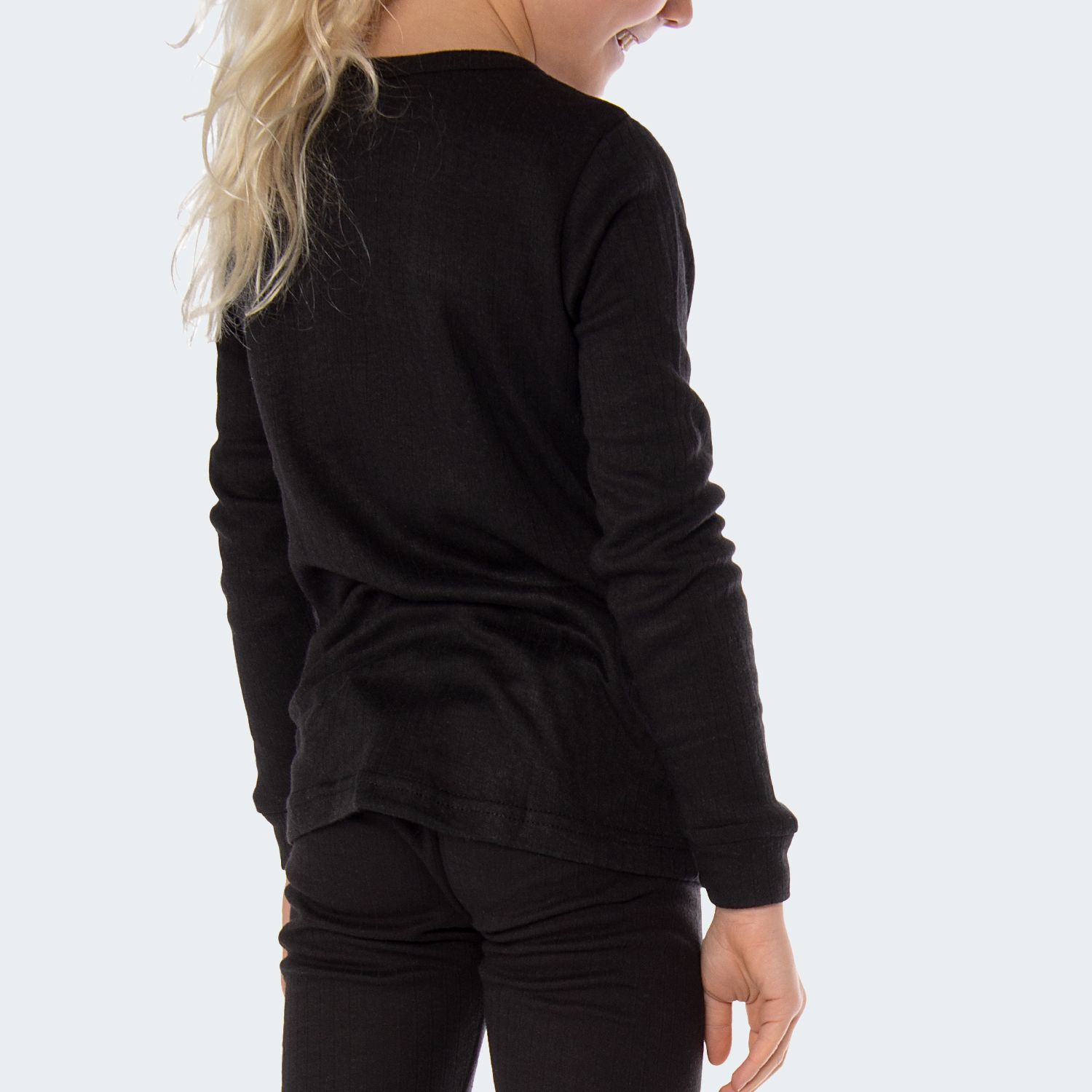 Black Snake Cuddle Creme/Schwarz 2-Pack Kinder Thermoshirt
