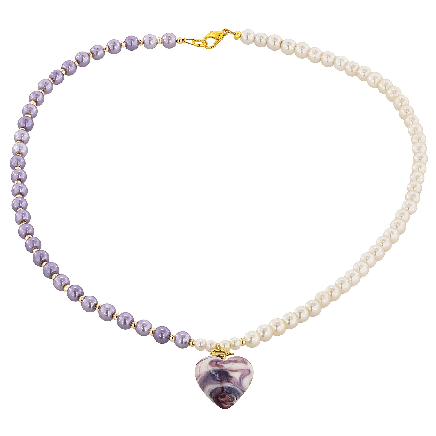 Glaswachsperlen, Lilatöne, 4–8 mm Ø, 100 g