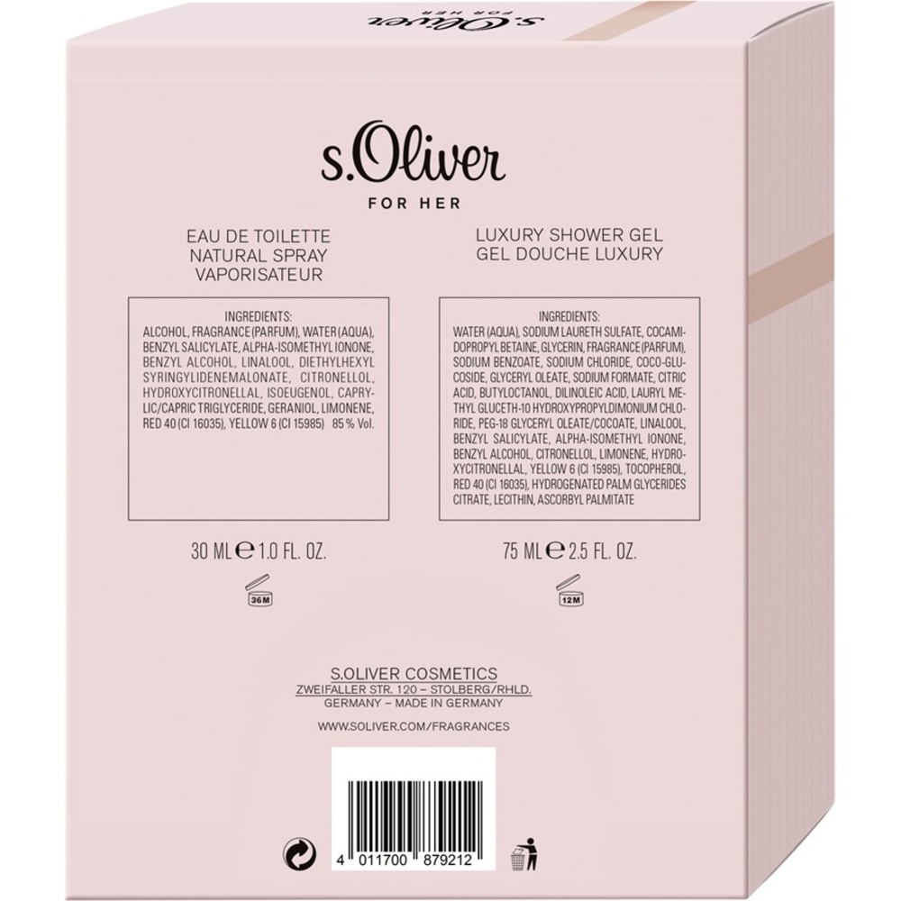 s.Oliver For Her Coffret cadeau Kit de senteurs