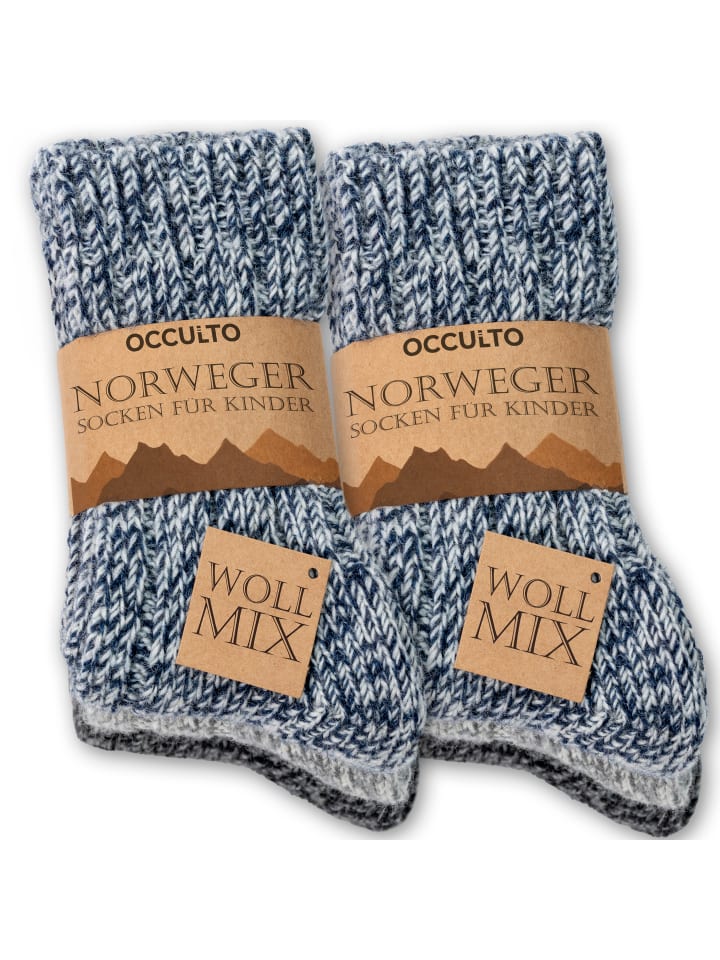 Occulto 6er Pack Wollsocken Niki in Blau-Mix günstig kaufen