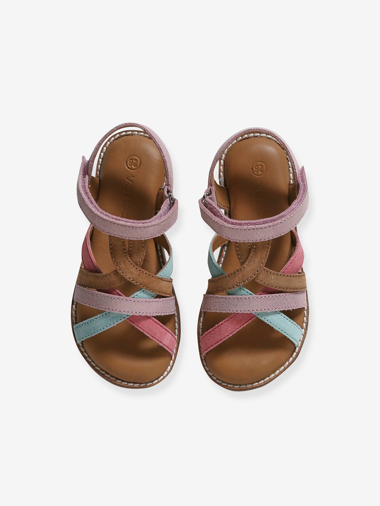 Vertbaudet Kinder Sandalen mit Klettverschluss - mehrfarbig