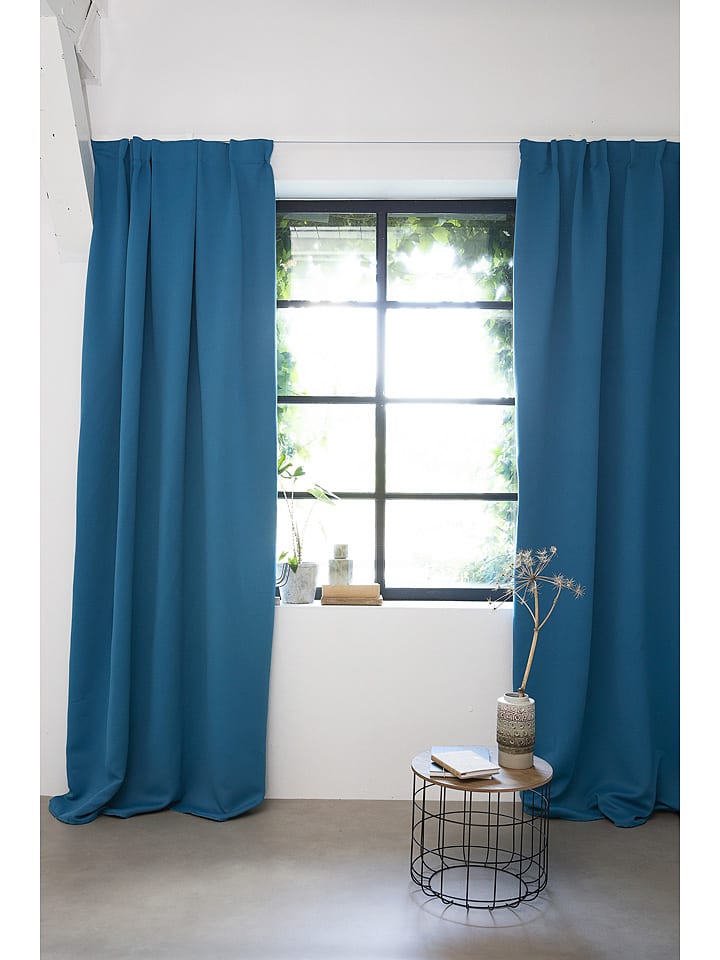Lifa Living Vorhang in Blau günstig kaufen 150x250 cm