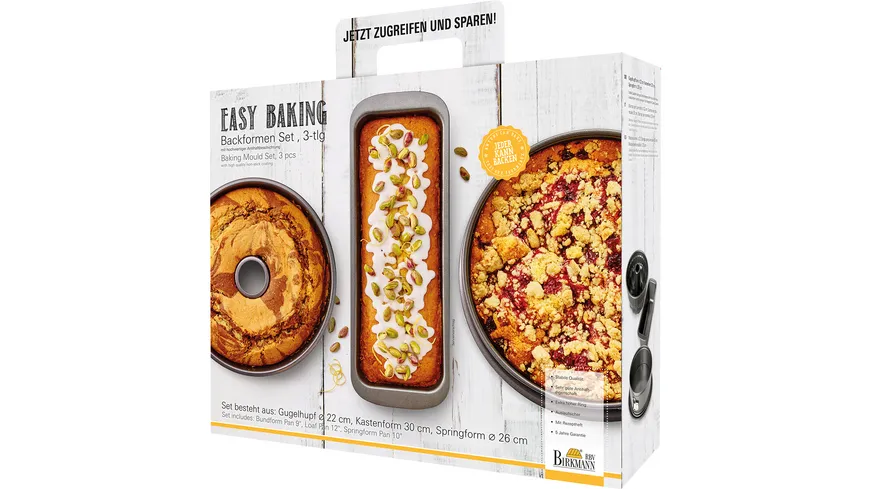 RBV BIRKMANN Backform Set EASY BAKING 3-tlg.