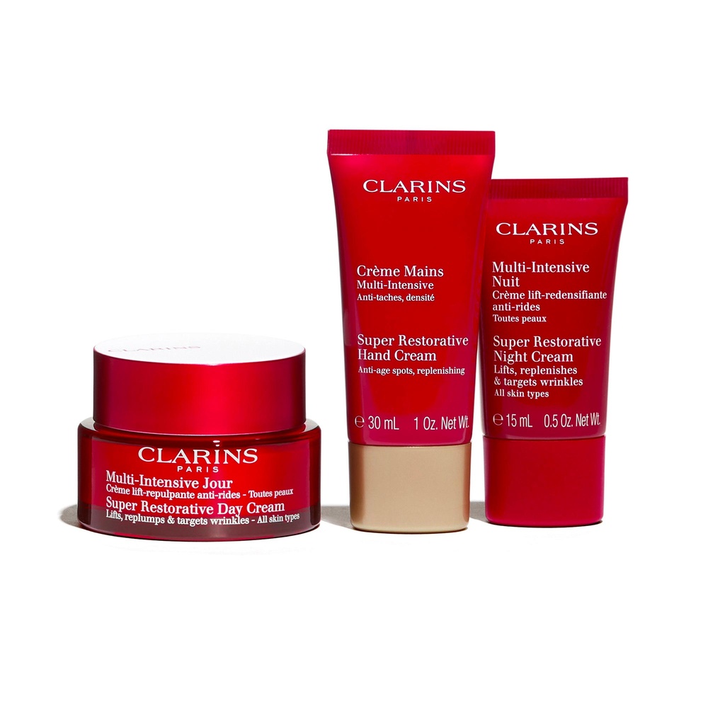 Clarins Coffret Multi Intensive Jour - Mes essentiels anti-rides & densité Coffret Noël Soin visage anti-âge, anti-rides dès 50ans