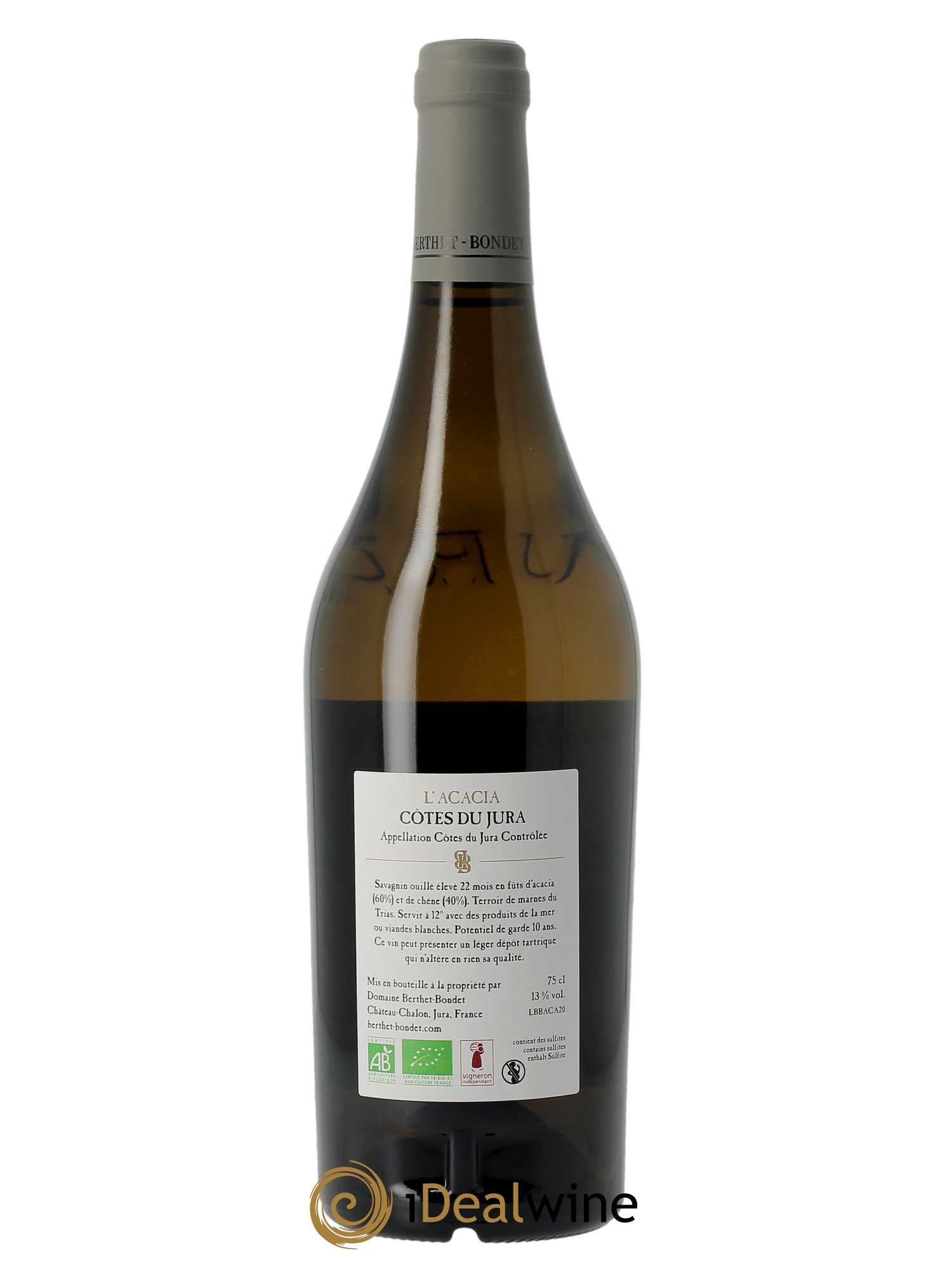 Côtes du Jura L'Acacia Berthet-Bondet  2020 - Lot de 1 Bouteille